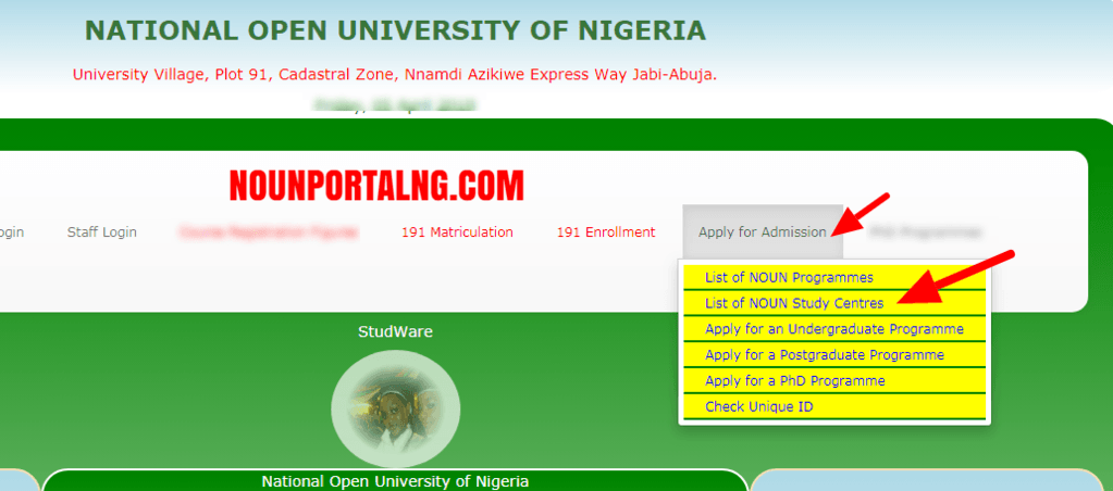 Nouonline List of NOUN Study Centres in Nigeria.png